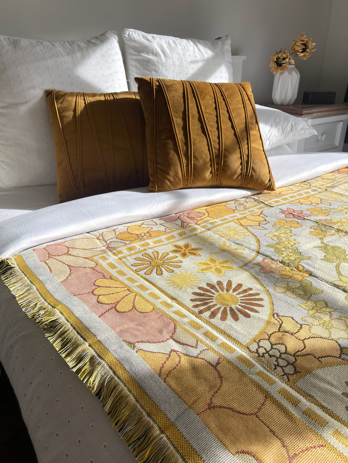 COASTLINE - Blanket | 130 x 160 Boho Throw Rug