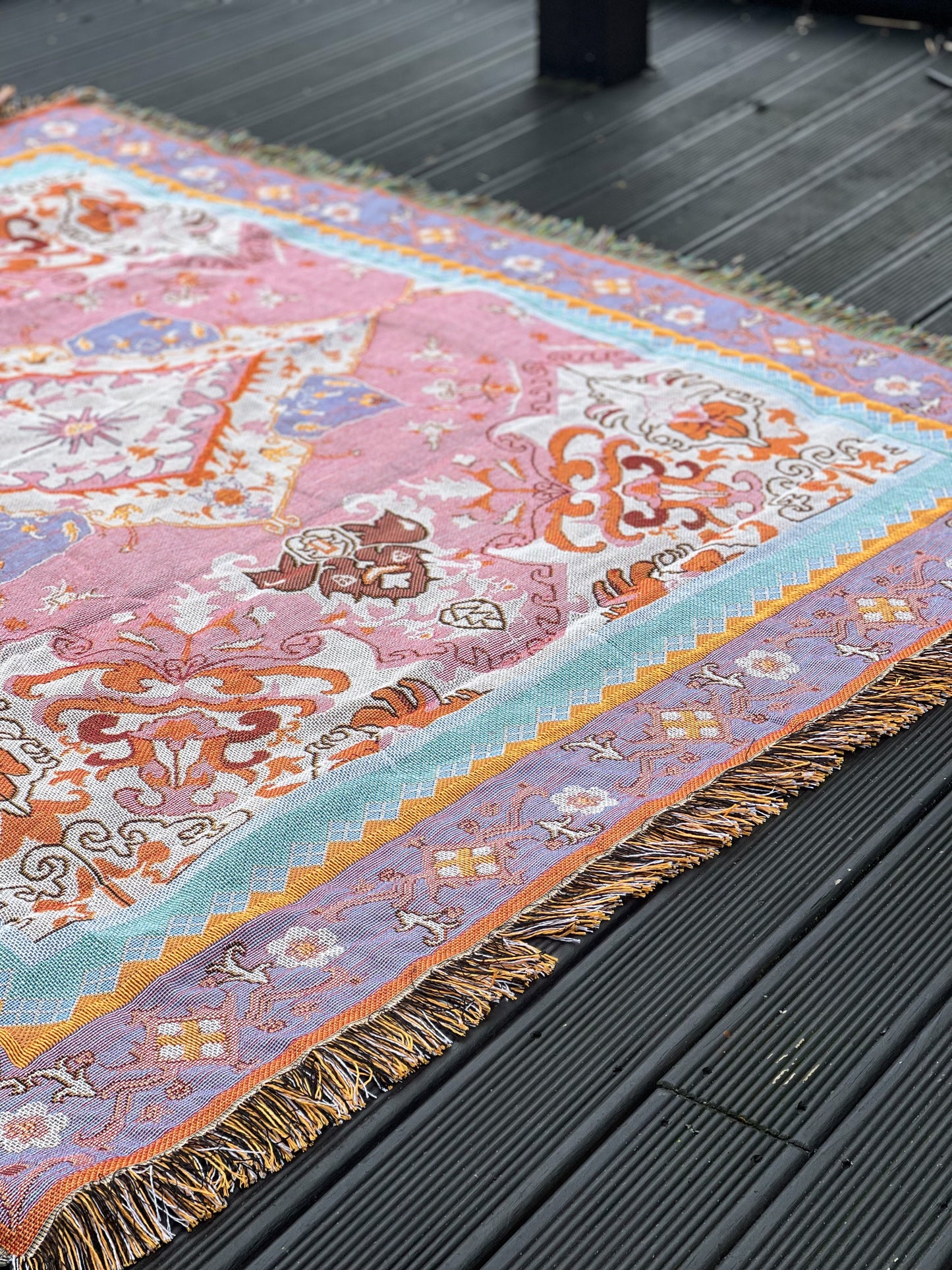 FREE SPIRIT - Blanket | 130 x 160 Boho Throw Rug