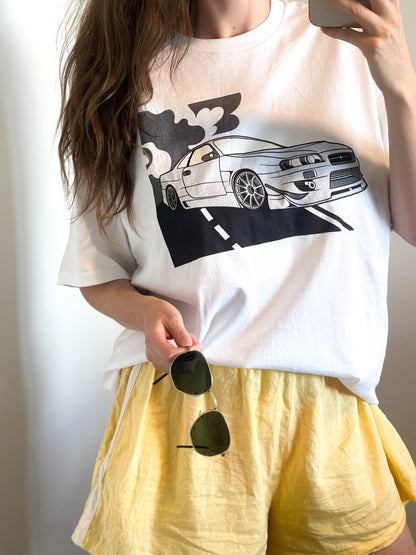 Skyline Classic | White Graphic T-Shirt