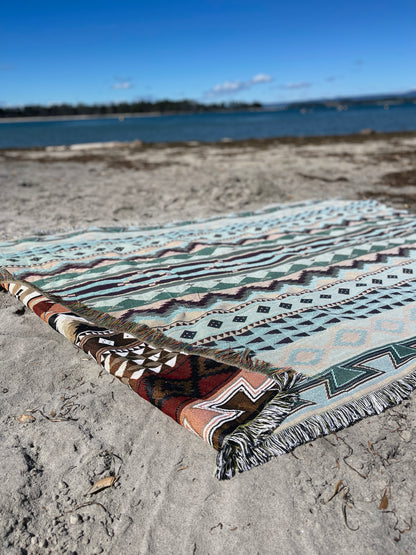 MONTAÑA - Large Blanket 160 x 220 | Boho Throw Rug