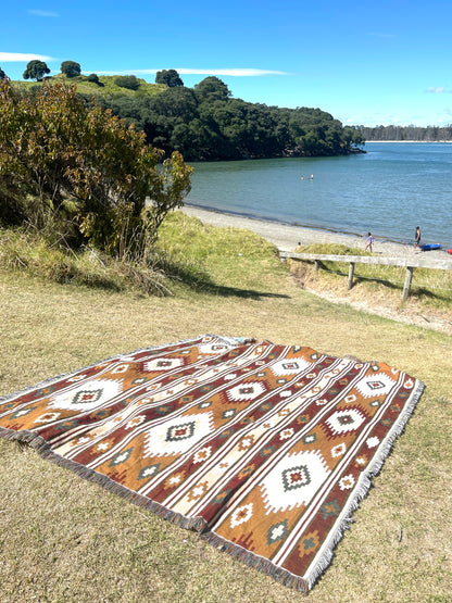 DUNES - Large Blanket 160 x 220 | Boho Throw Rug
