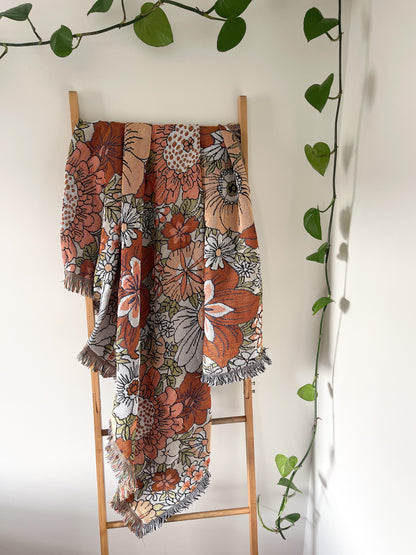 WILDFLOWER - Blanket | 130 x 160 Boho Throw Rug