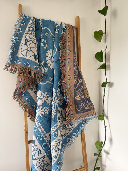 BEACH DAYS - Blanket | 130 x 160 Boho Throw Rug