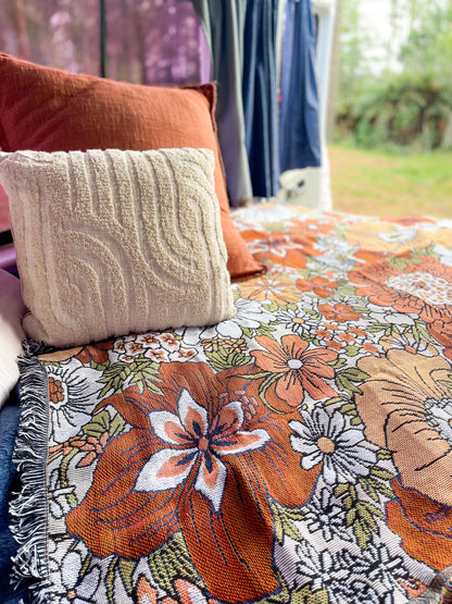 WILDFLOWER - Blanket | 130 x 160 Boho Throw Rug