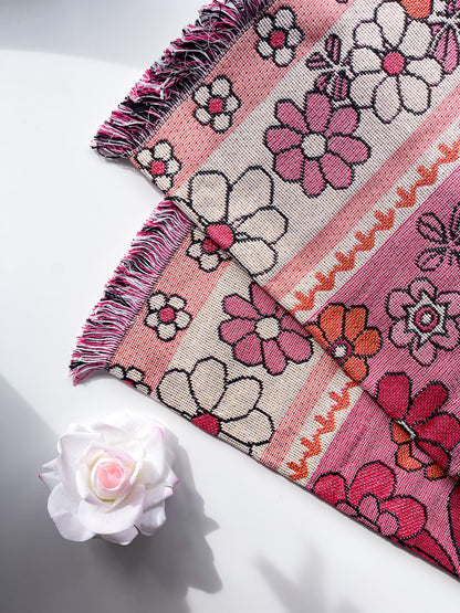 SUGAR BABY - Blanket | 130 x 160 Boho Throw Rug