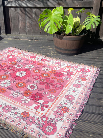 SUGAR BABY - Blanket | 130 x 160 Boho Throw Rug