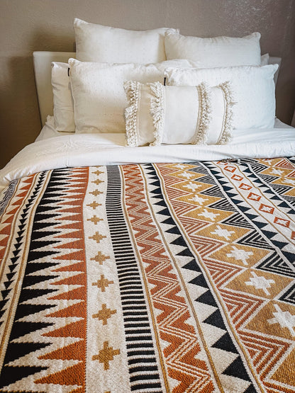 SAHARA - Blanket 130 x 160 | Boho Throw Rug - Line to Luna - Boho Throw Rugs & Macrame Decor | NZ Gifts