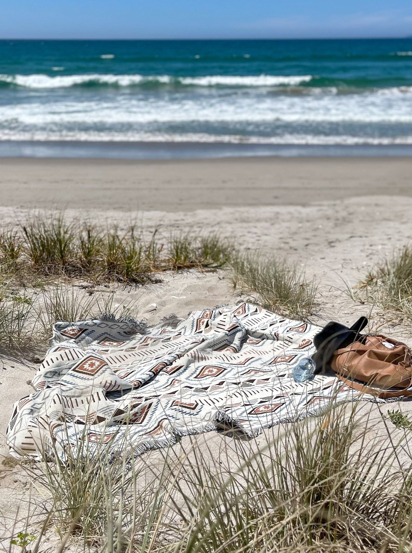 WANDERLUST Large Blanket 160 x 220 Boho Throw Rug Line to Luna Boho Throw Rugs & Macrame